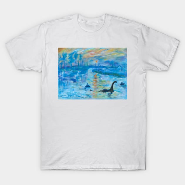 Nessie Rises T-Shirt by LouiseSullivanArt